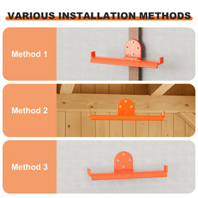 ZSLTLDU orange protective coating resists scratches and rust on the rack.