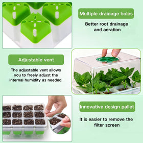ZSYWODFO flexible silicone bottom shows easy seed removal with intact roots