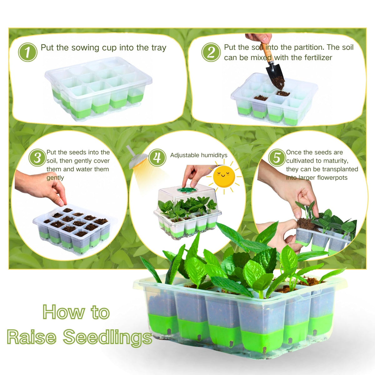 ZSYWODFO no-spill drainage system prevents overwatering and spills during watering