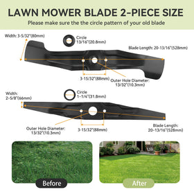 ZTF bolts and washers secure blades for a sturdy, safe installation.