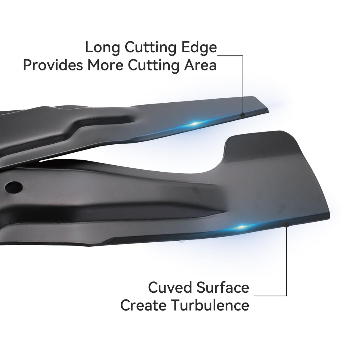 ZTF mulching blades kit with maintenance essentials streamlines mower care.