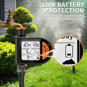 ZTGHFMY sprinkler timer outdoor irrigation system optimizes yard watering.