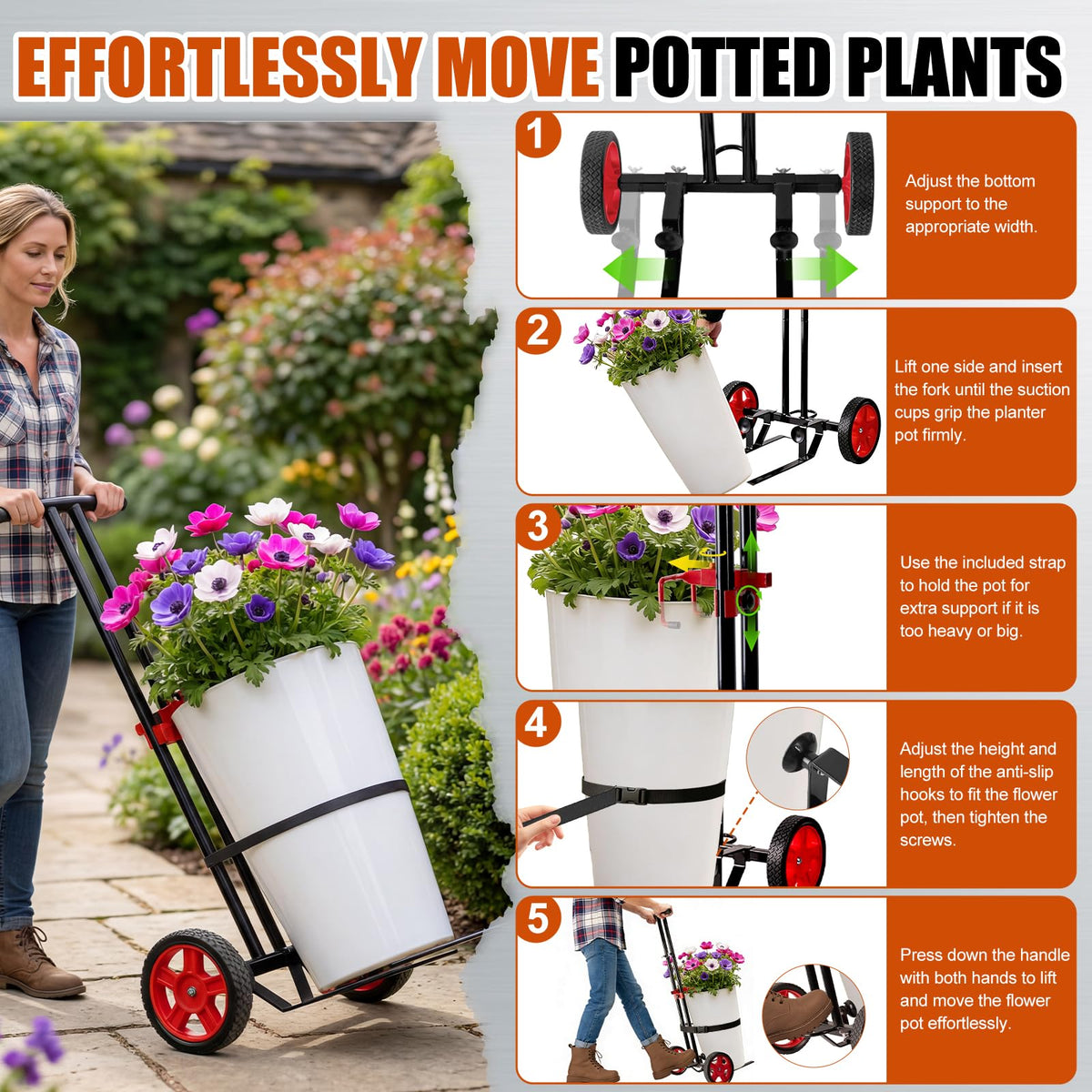 ZThrgran rust-resistant steel frame ensures long-lasting garden use