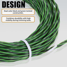 ZTTM 0.095-inch diameter line handles tough grass and weeds efficiently.