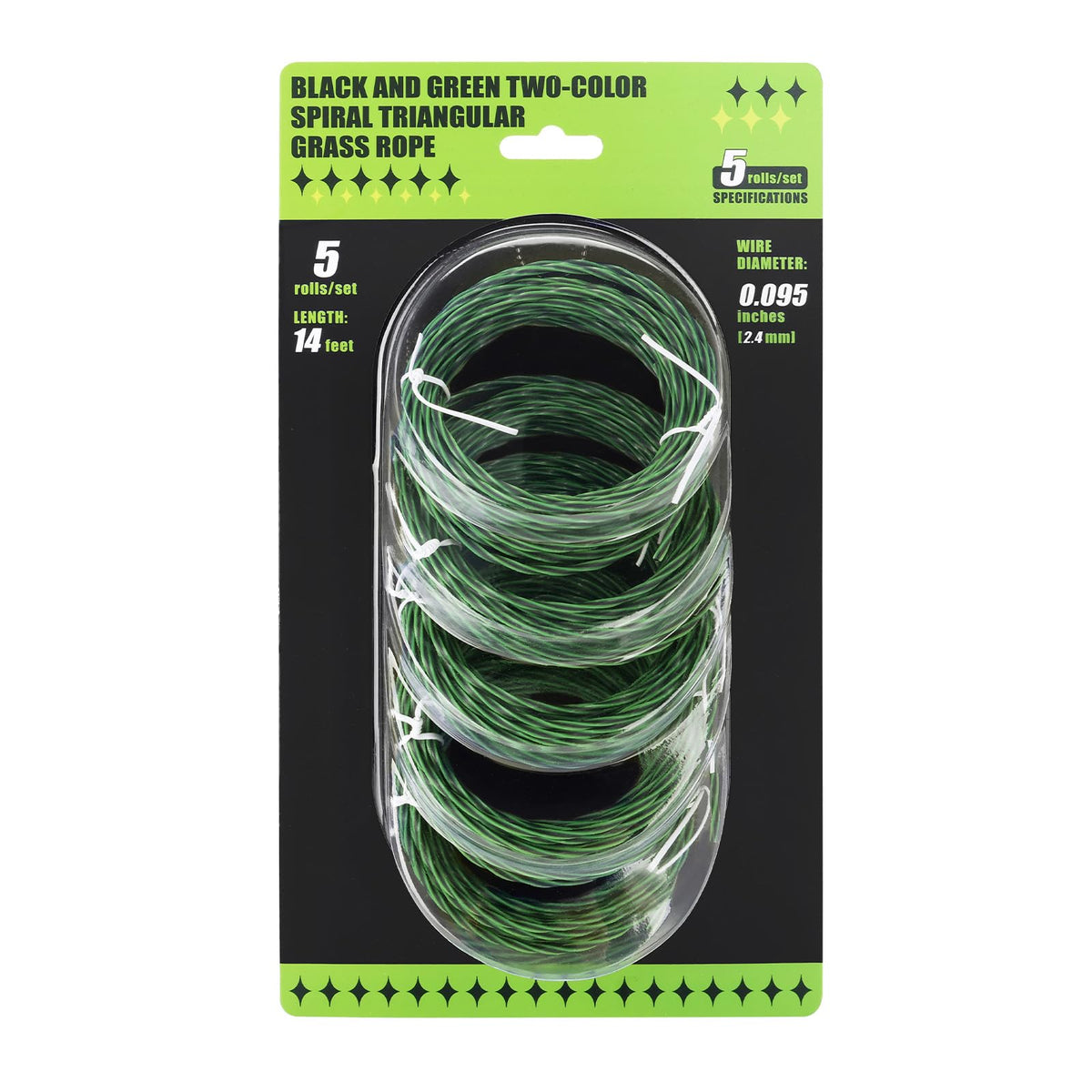 ZTTM AL2420PB pre-cut twist line for Ego Power+, 14 ft rolls for quick replacements.