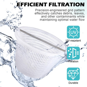 ZTTM skimmer basket with handle simplifies cleaning and maintenance