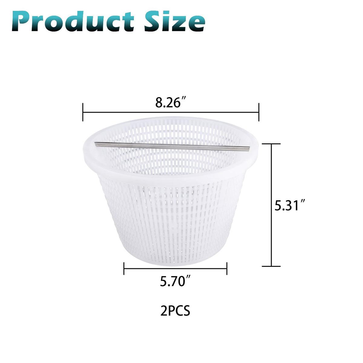 ZTTM skimmer basket grid pattern traps debris while preserving water flow