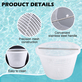 ZTTM skimmer basket UV resistant plastic for durable pool use