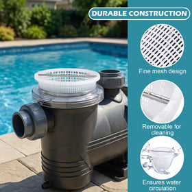 ZTTM white two-pack skimmer baskets provide convenient replacements