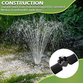 Durable black foam pre-filter sponge for Beckett pump extends equipment life through protection