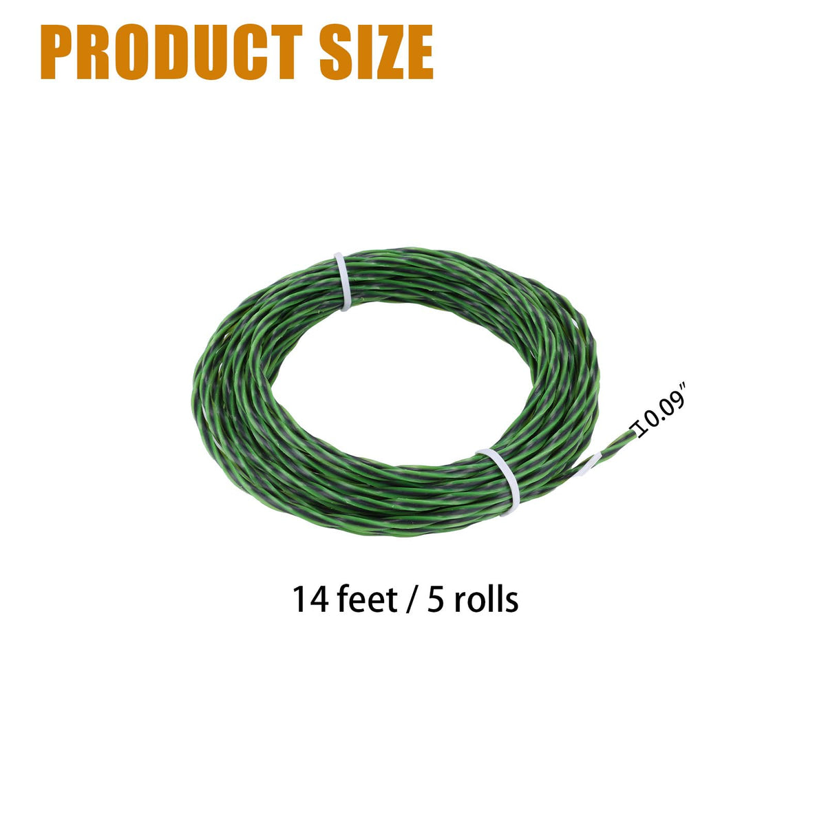 ZTTM two-color black-green twisted design improves visibility during trimming.