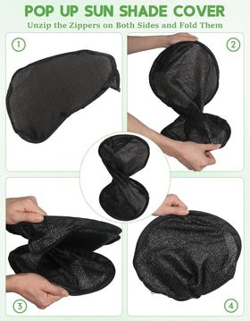 Ztzfacai garden shade tent in patch for fruits and flowers