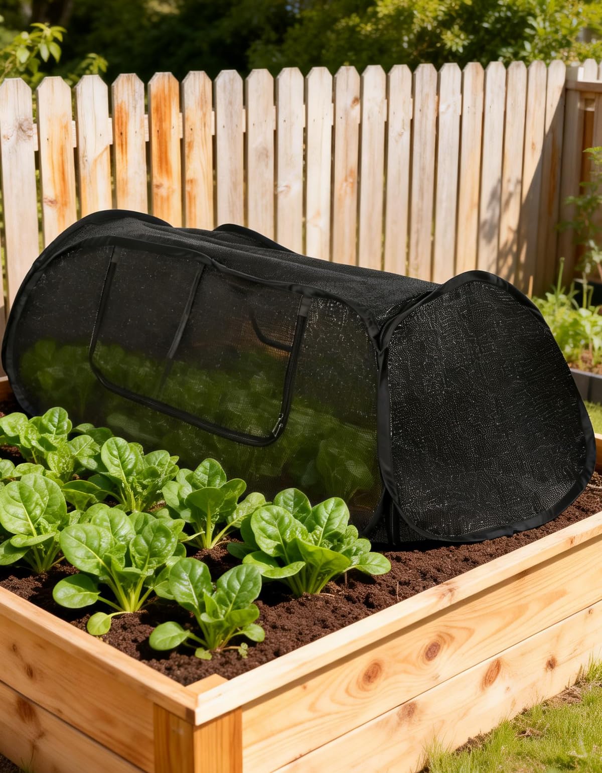 Ztzfacai raised-bed cover shading vegetables during heat