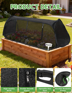 Ztzfacai UV-blocking shade cloth protecting vegetables from sun