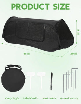 Ztzfacai shade cloth with zipper door enabling airflow for care