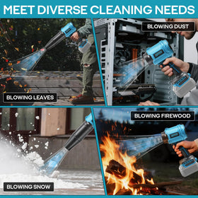 ZUYIYI cordless blower is lightweight for extended garden tasks.