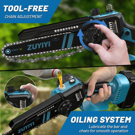ZUYIYI lightweight design and ergonomic handle reduce fatigue during longer sessions.