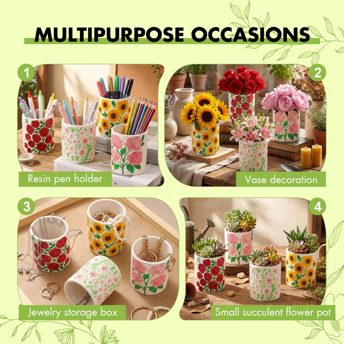 Zubebe compact succulent pot ready to decorate at home