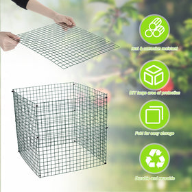 Zubebe nylon ties for assembly secure the mesh cages quickly.