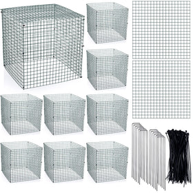 Zubebe square plant protector panel 12x12 guards plants from rabbits and pests.