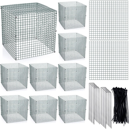 Zubebe square plant protector panel 12x12 guards plants from rabbits and pests.