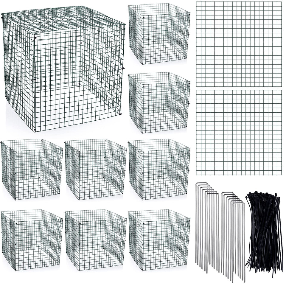 Zubebe square plant protector panel 12x12 guards plants from rabbits and pests.