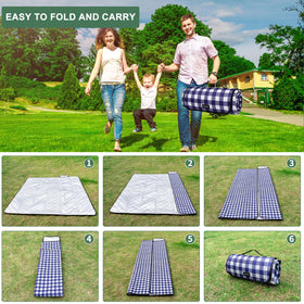 ZUBOND lightweight 3lb blanket folds compactly for travel