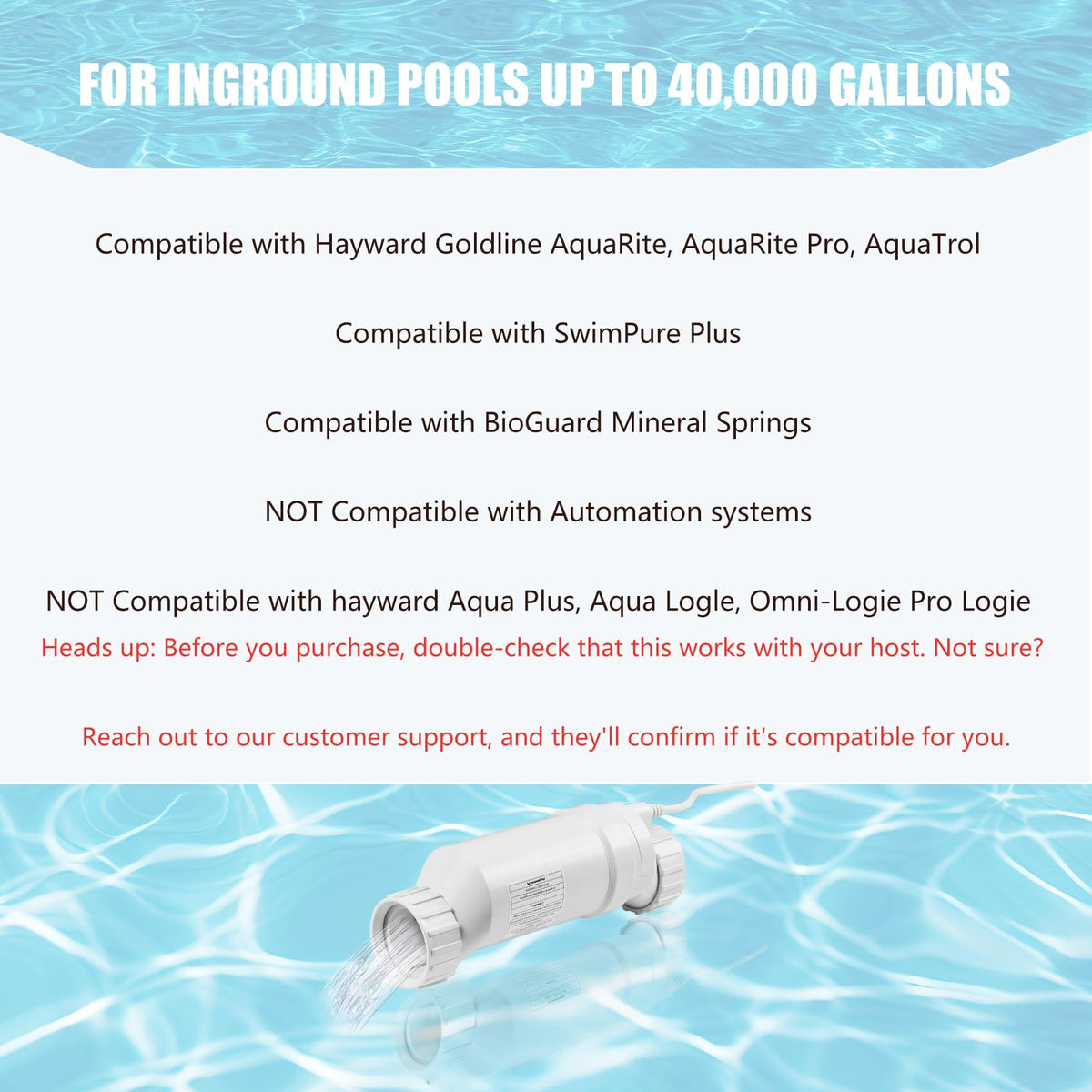 ZUCCIO T-15 compatibility with Hayward AquaRite systems for seamless pool automation.