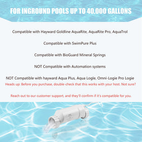 ZUCCIO T-15 compatibility with Hayward AquaRite systems for seamless pool automation.