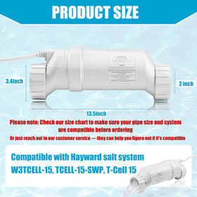 Installation view showing T15 cell type setting on the controller.