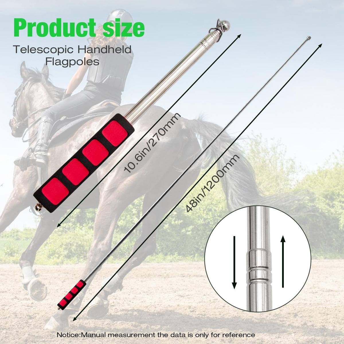 ZUDKSUY 18inch red training flag for quick color-coded cues.