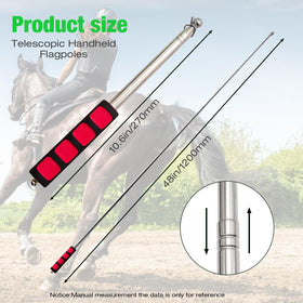 ZUDKSUY 18inch red training flag for quick color-coded cues.