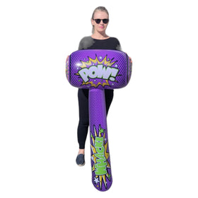 Zugar Land inflatable purple hammer bopper ideal for safe, entertaining party pranks.