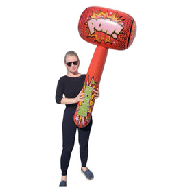 Zugar Land POW jumbo mallet in red, a dramatic 52-inch hammer for playful battles.