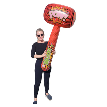 Zugar Land POW jumbo mallet in red, a dramatic 52-inch hammer for playful battles.