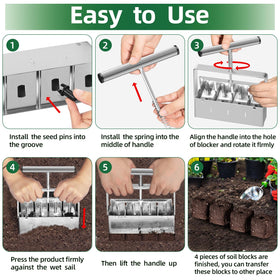 Easy-to-operate zukakii tool ideal for quick seed starting sessions.