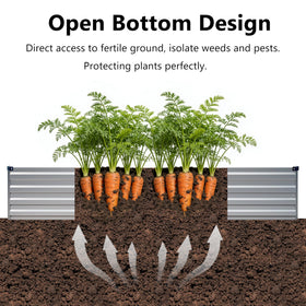Zunatu quick-setup two-pack garden bed in outdoor space.