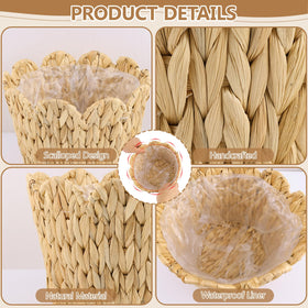 ZUNKNOD 6 inch wicker basket, versatile desktop storage