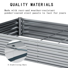 ZUNUDA garden bed corners with plastic caps ensure safe, stable placement