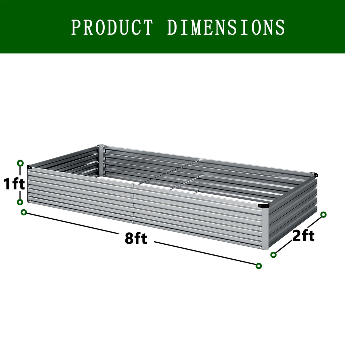 ZUNUDA garden bed assembly with included gloves for quick setup