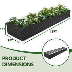 ZUNUDA open-base planter with drainage for healthy roots outdoors.