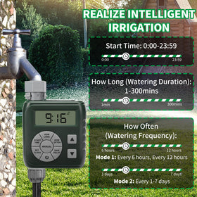 Zuomeng Sprinkler Timer solar battery power enables reliable outdoor irrigation.