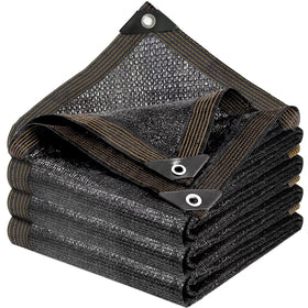Zuppolma shade cloth garden setup offering cooler shade for plants and patio comfort.