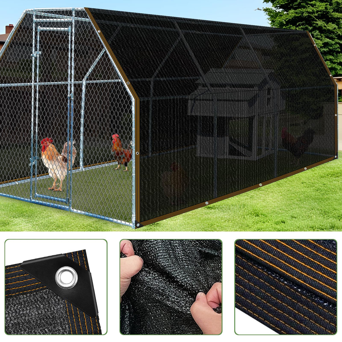 Zuppolma shade cloth ventilated mesh promotes airflow around plants.