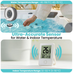 Zuprime Pure55 SpaGauge IPX7 waterproof design withstands splashes.