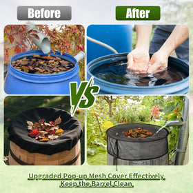 ZUUDYSEN weather-resistant rain barrel net suited for outdoor use.