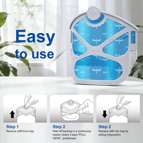 ZUYHNGE night glow with UV-blue light lure targets flying pests.