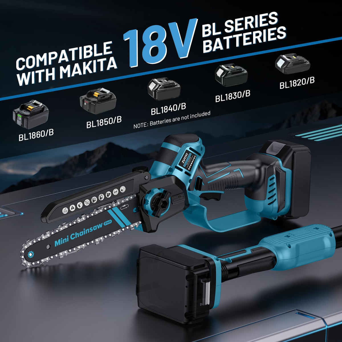 ZUYIYI brushless motor delivers greater cutting power and efficiency.