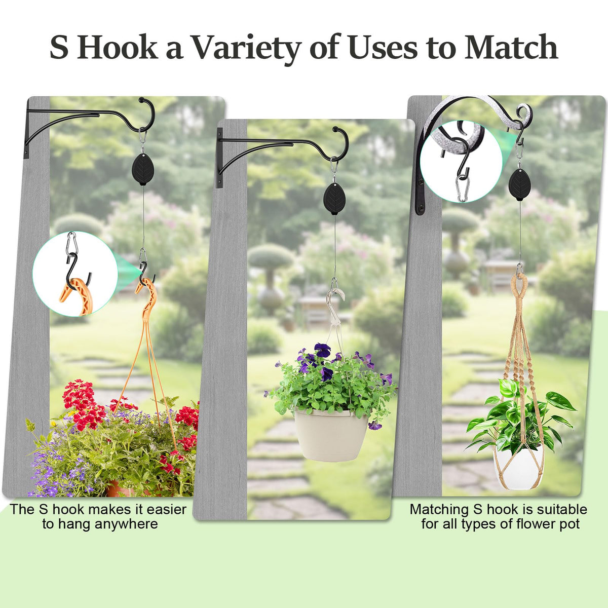 63-inch extendable length keeps pots reachable without ladders.