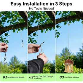 ZUZUAN carabiner hook set in sturdy 6pack for reliable hanging.